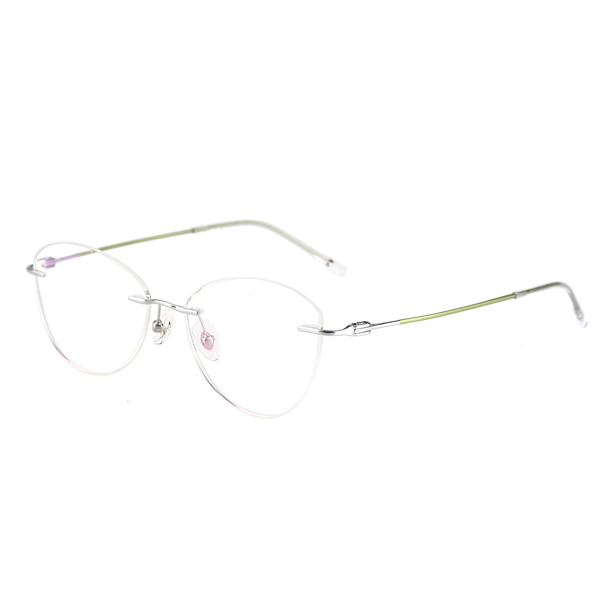 Aria Silver Green silmälasikehykset